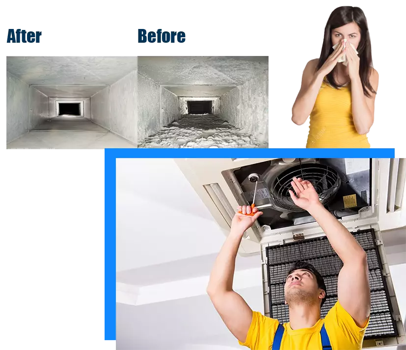Eco Safe Duct Cleaning Carrollton - Before and After